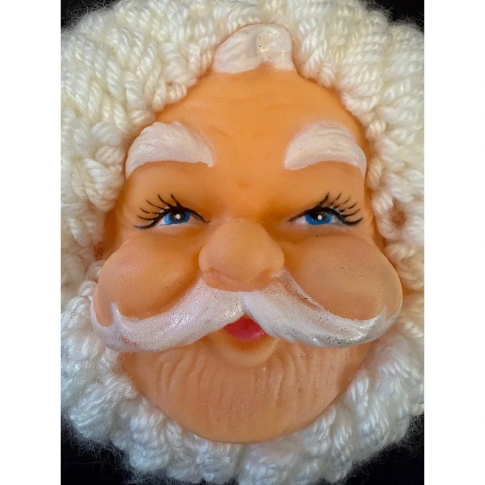 Christmas Ornaments Unisex OS‎ Red Vintage Santa Mrs Claus Yarn
